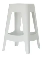 PAPERFLOW Tabouret BELLINI, set de 5, hauteur: 460 mm, blanc