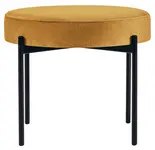 PAPERFLOW Banc GAIA, rond, habillage tissu, safran