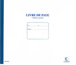 ELVE Cahier piqué "Livre de Paye", 270 x 315 mm, 40 pages