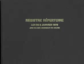 ELVE Registre Registre Répertoire des transactions