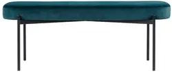 PAPERFLOW Banc oval GAIA, taille L, habillage velours, vert