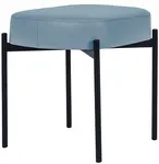 PAPERFLOW Banc oval GAIA, taille S, habillage similicuir