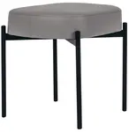 PAPERFLOW Banc oval GAIA, taille S, habillage similicuir
