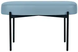 PAPERFLOW Banc oval GAIA, taille M, habillage similicuir