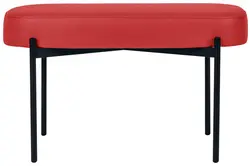 PAPERFLOW Banc oval GAIA, taille M, habillage similicuir