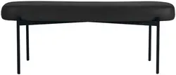PAPERFLOW Banc oval GAIA, taille L, habillage similicuir