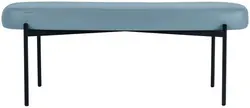 PAPERFLOW Banc oval GAIA, taille L, habillage similicuir