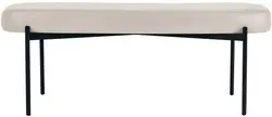 PAPERFLOW Banc oval GAIA, taille L, habillage similicuir