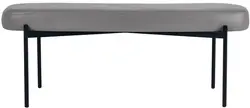 PAPERFLOW Banc oval GAIA, taille L, habillage similicuir