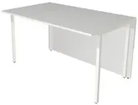 kerkmann Elément de table Atlantis, droit, blanc/verre