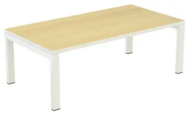 PAPERFLOW Table basse easyDesk, rectangulaire, hêtre / blanc