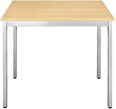 SODEMATUB Table universelle 126RHA, 1200 x 600, hêtre/alu