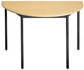 SODEMATUB Table de réunion 147THA, trapézoidale, hêtre/alu