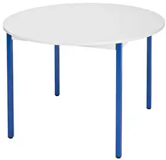 SODEMATUB Table universelle 80ROGBL, rond, 800 mm, gris/bleu