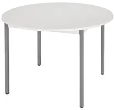 SODEMATUB Table universelle 80ROGG, rond,  800 mm, gris/gris