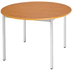 SODEMATUB Table universelle 120ROMA, 1.200 mm, merisier/alu