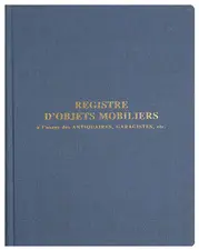 EXACOMPTA Registre "Objets mobiliers spécial brocanteurs