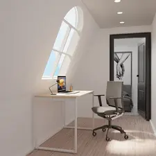 PAPERFLOW Bureau easyHome LV12, blanc/chêne