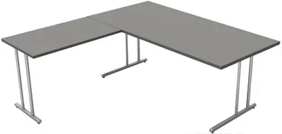 kerkmann Bureau Start Up extension, (L)1.600 mm, graphite