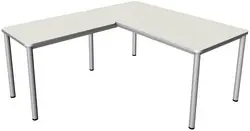 kerkmann Bureau PRIME avec extension, (L)1.800 mm, blanc