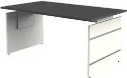 kerkmann Bureau avec piètement panneau Form 4, (L)1.600 mm