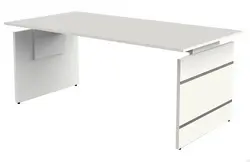 kerkmann Bureau avec piètement panneau Form 4, (L)2.000 mm