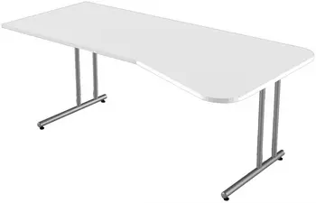 kerkmann Bureau pour PC Start Up, piètement en C, blanc