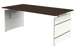 kerkmann Table annexe avec piètement panneau Form 4, wengé