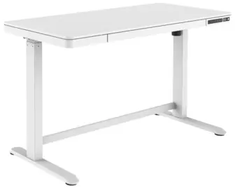 DIGITUS Bureau assis-debout, (L)1.200 mm, blanc