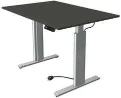 kerkmann Table de bureau assis-debout Move 3 tube,anthracite