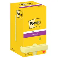 Post-it Bloc-note super sticky notes, 47,6 x 47,6 mm, jaune