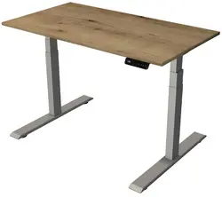 kerkmann Bureau assis-debout Smart Office, blanc/argent