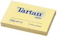 Tartan Bloc-notes repositionnable, 127 x 76 mm, jaune