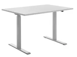 Topstar Bureau réglable en hauteur, (L)1.800 mm, gris/blanc