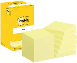 Post-it Bloc-note adhésif, 102 x 76 mm, jaune