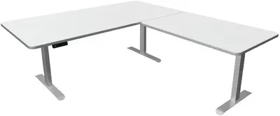 kerkmann Table de bureau assis-debout Move 3 Premium, blanc