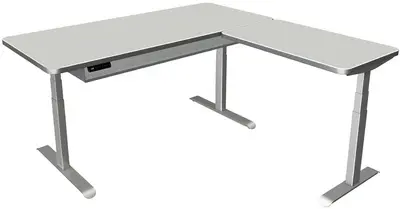 kerkmann Table de bureau assis-debout Move 4 Premium, gris