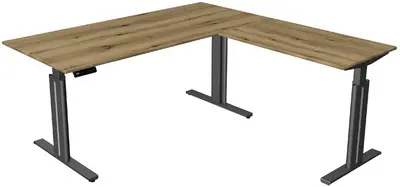 kerkmann Table de bureau assis-debout Move 3 elegant, chêne