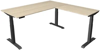 kerkmann Bureau réglable en hauteur Move 4 avec extension
