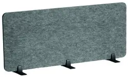 DURABLE Cloison de table EFFECT, 1.200 x 500 mm, feutre gris
