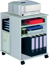 DURABLE Desserte de bureau "74/59" ouvert, 6 étagères, gris