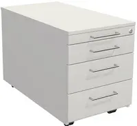 kerkmann Caisson mobile ARTLINE, 3 tiroirs, blanc