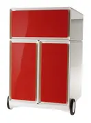 PAPERFLOW Caisson mobile "easyBox", 1 tiroir, blanc / rouge
