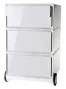 PAPERFLOW Caisson mobile "easyBox", 4 tiroirs, blanc / noir