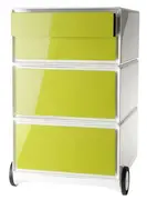 PAPERFLOW Caisson mobile "easyBox", 4 tiroirs, blanc/vert