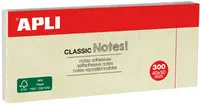 APLI Notes adhésives "CLASSIC Notes!", 40 x 50 mm, jaune