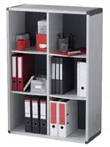 PAPERFLOW Etagère, 6 casiers, gris / anthracite