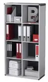 PAPERFLOW Etagère, 8 casiers, gris / anthracite