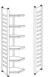 kerkmann Panneau d'extrémité "M2", (H)2.600 mm, pour