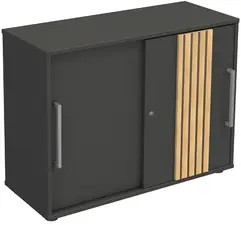 kerkmann Bahut Oxford, 2 hauteurs de classeur, anthracite